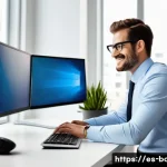 손목터널증후군 예방 기구 추천 - **Prompt 1: "A well-lit, modern home office scene featuring a focused professional in their late 30s...